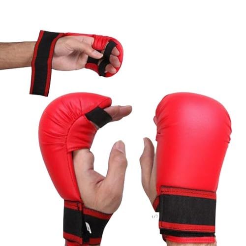 Universal Strike Boxing and Karate Training Gloves for Men & Women  Free Size Red