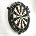 Viper Obsidian Black Official Competition Steel Tip Dartboard, Wdf Accredited With Staple-Free Razor-Thin Spider Wire, Self-Heal