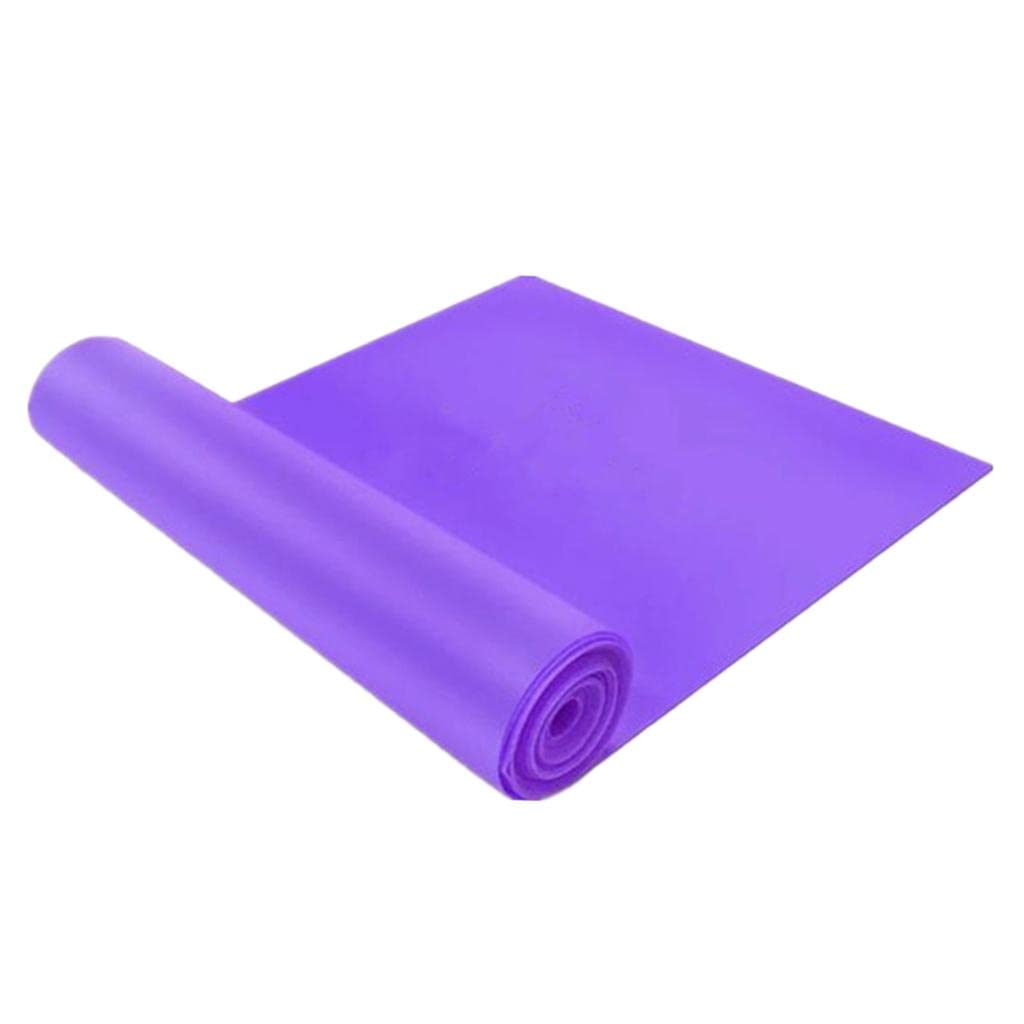 Atorse Latex Resistance Bands Exercise Loop Home Fitness Stretching Belt Purple
