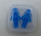 6Pairs Soft Silicone Earplus Swimmers Flexible Ear Plugs For Swimming Sleeping With Earplug Case (Blue)