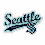 Rico Industries Nhl Seattle Kraken Distressed Shape Cut Pennant - Home And Living Room D  Cor - Soft Felt Ez To Hang