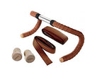 Brooks Saddles Leather Bicycle Bar Tape With Plugs (Antique Brown)