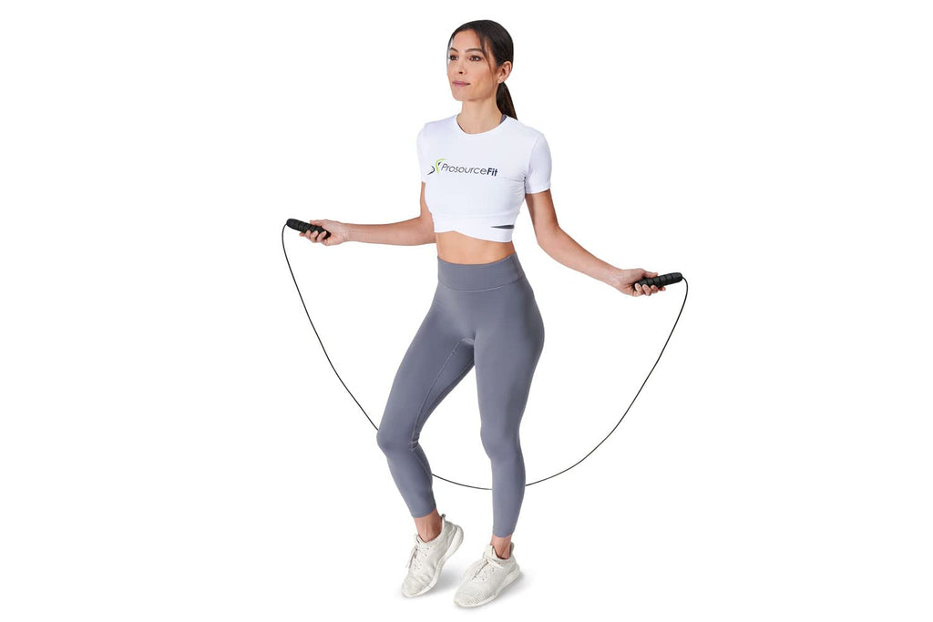 Prosourcefit Speed Jump Rope Up To 8 Foot Adjustable Length For Men And Women, Foam Handles, Ultra Light Rope For Boxing, Jumpin