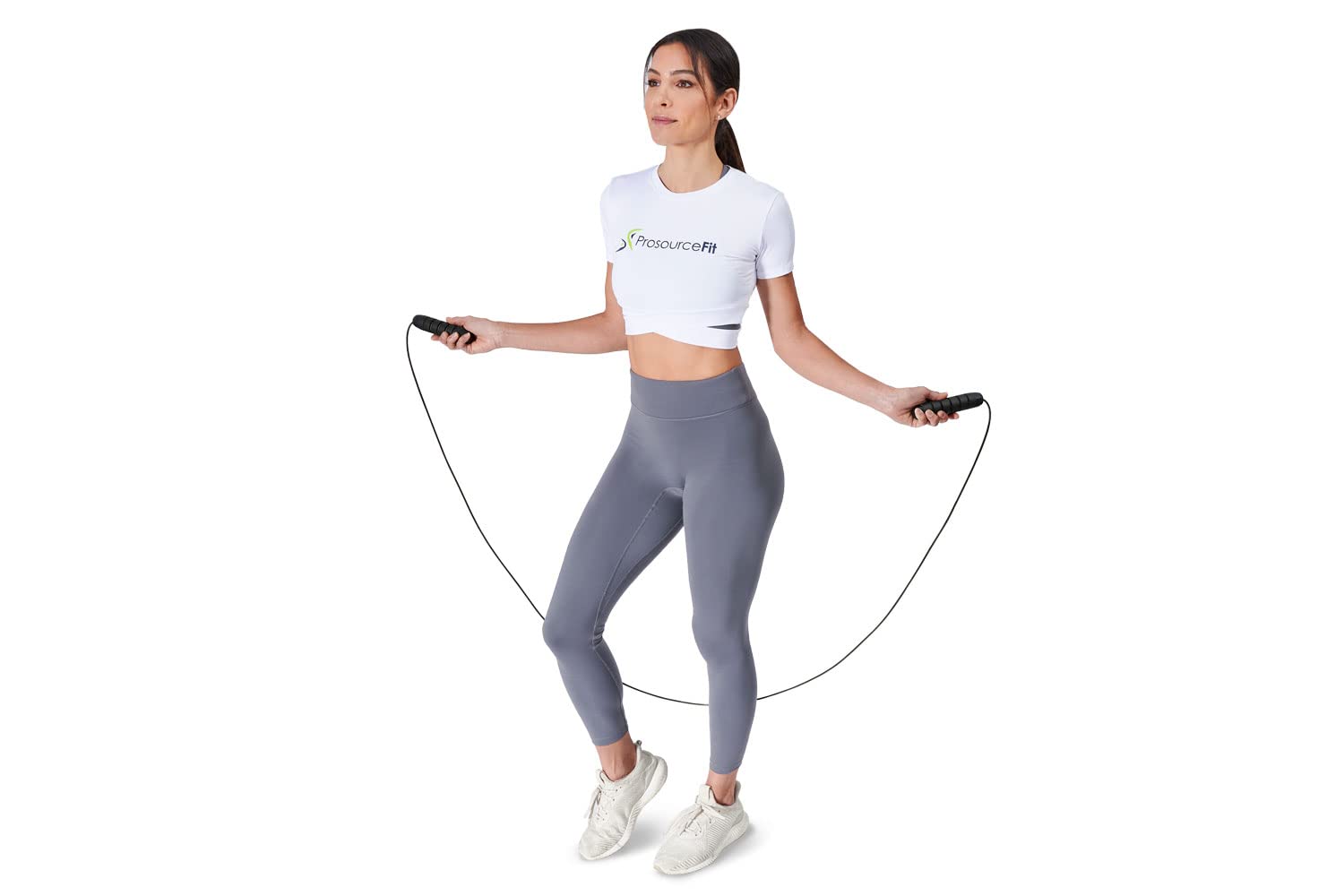 Prosourcefit Speed Jump Rope Up To 8 Foot Adjustable Length For Men And Women, Foam Handles, Ultra Light Rope For Boxing, Jumpin