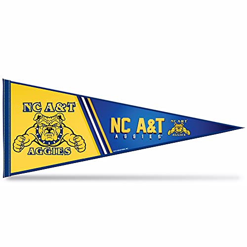 Rico Industries Ncaa North Carolina A&T Aggies Primary 12'' X 30'' Felt Wall D  Cor Pennant - Great For Home/Bed Room/Man Cave D