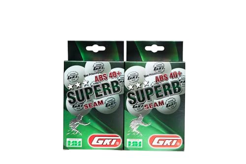 Gki Superb Tennis Ball (White, 40+) Standard Size, Pack Of 12