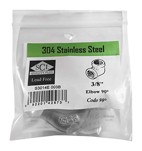 Smith Cooper Female Elbow 90 3/8'' Ss