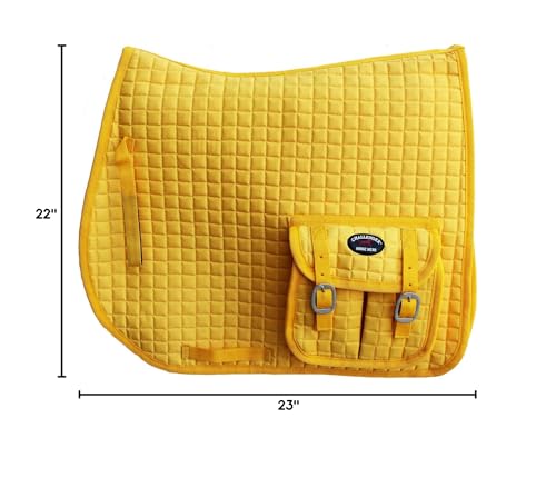 Challenger Horse Quilted English Contoured All-Purpose Saddle Pad 72129