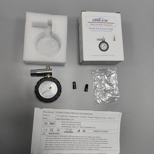 Presta Valve Gauge, Godeson Analog Presta Valve Bicycle Tire Pressure Gauge,100Psi/7Bar, Suitbale For Hybrid Bike Tire Inflation