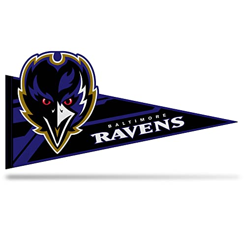 Rico Industries Nfl Football Baltimore Ravens Soft Felt Pennant - Ez To Hang - Home D  Cor (Game Room, Man Cave, Bed Room)
