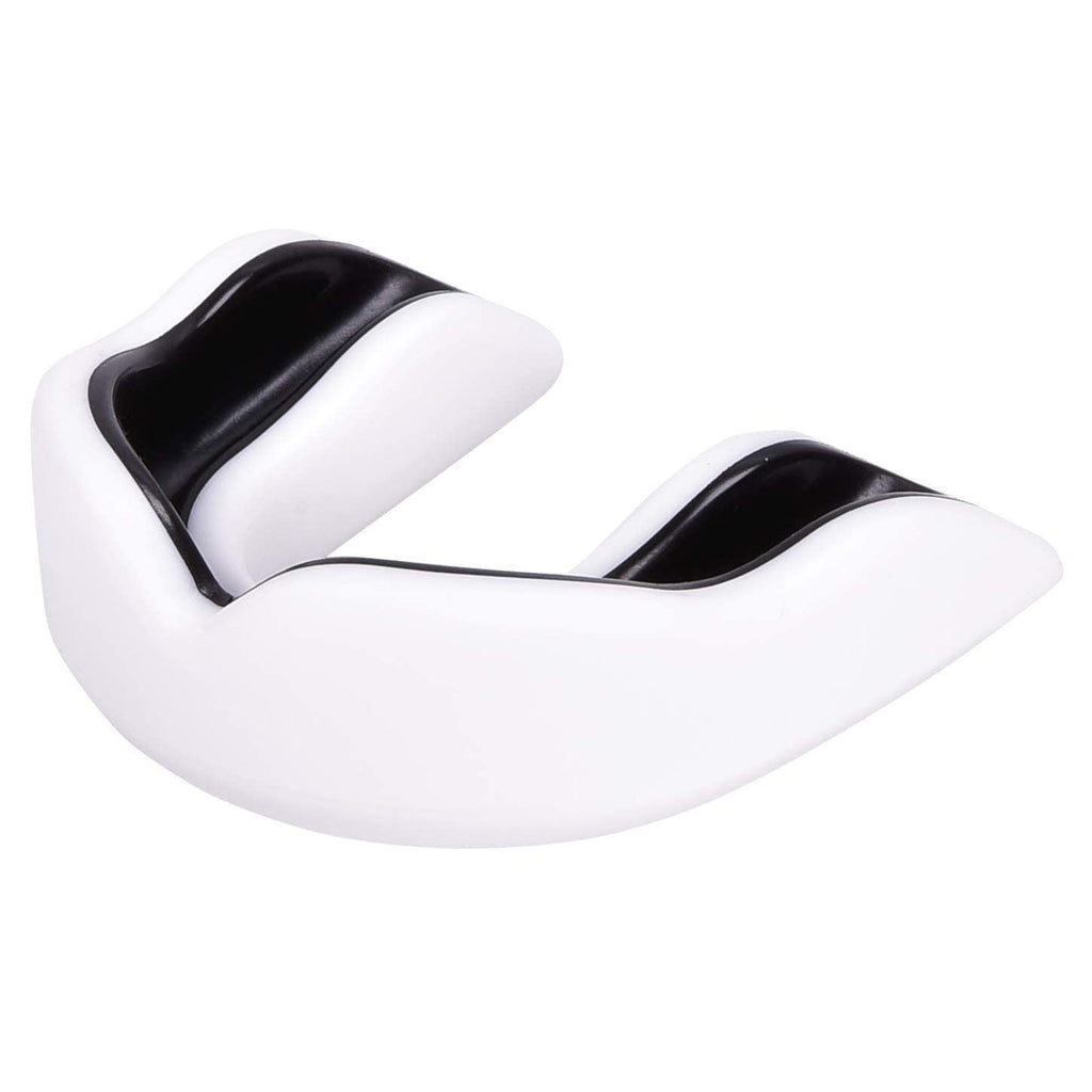 Oral Mart Kids Mouth Guard (White/Black) - Youth Mouth Guard For Karate, Flag Football, Martial Arts, Taekwondo, Boxing, Footbal