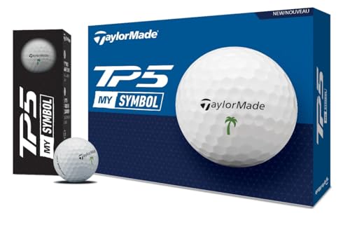 TaylorMade Golf 2024 Symbol TP5 Palm Tree GOLFBALLS ONE Dozen
