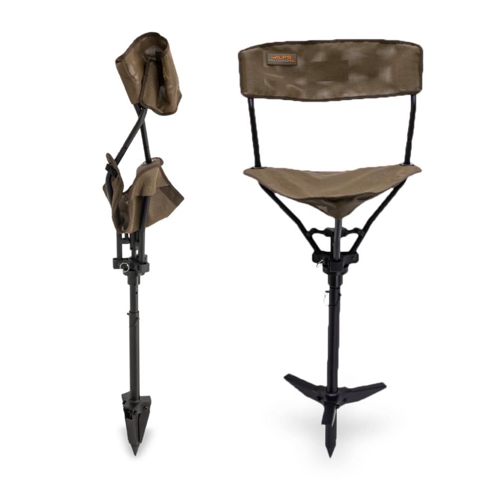 Alps Outdoorz Deluxe Mesh Wetland Seat - Lightweight Hunting Chair With 360 Swivel, Quick-Dry, Rust-Resistant Aluminum Frame, De