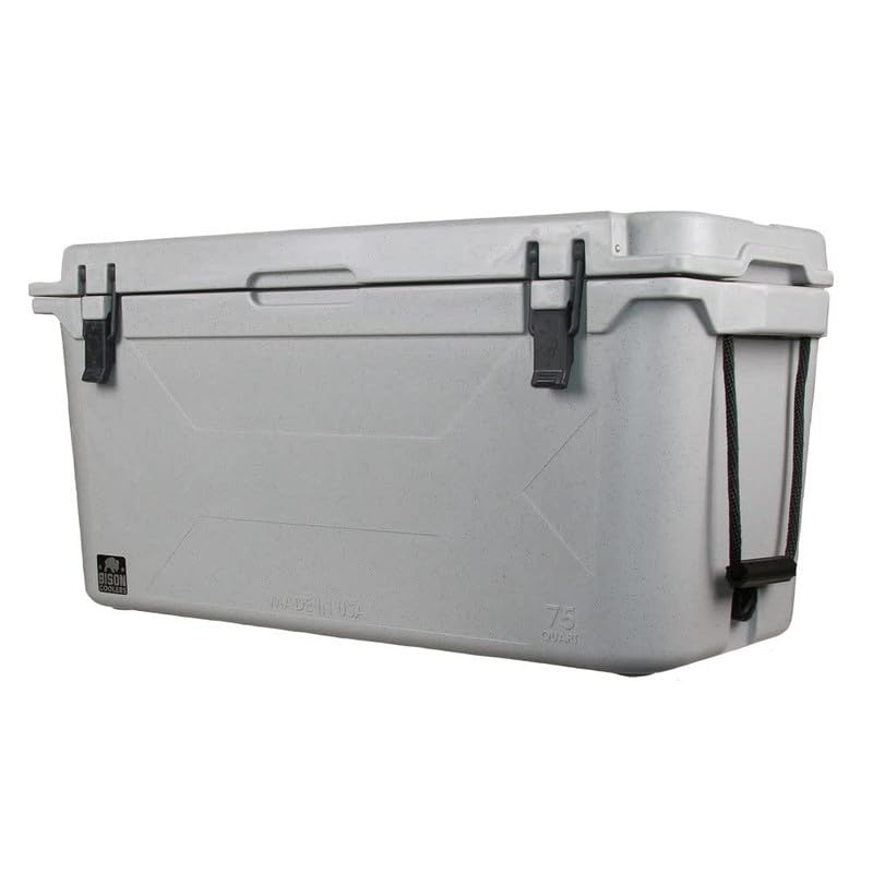 Bison Coolers Gray 75 Quart Cooler  Made In The Usa