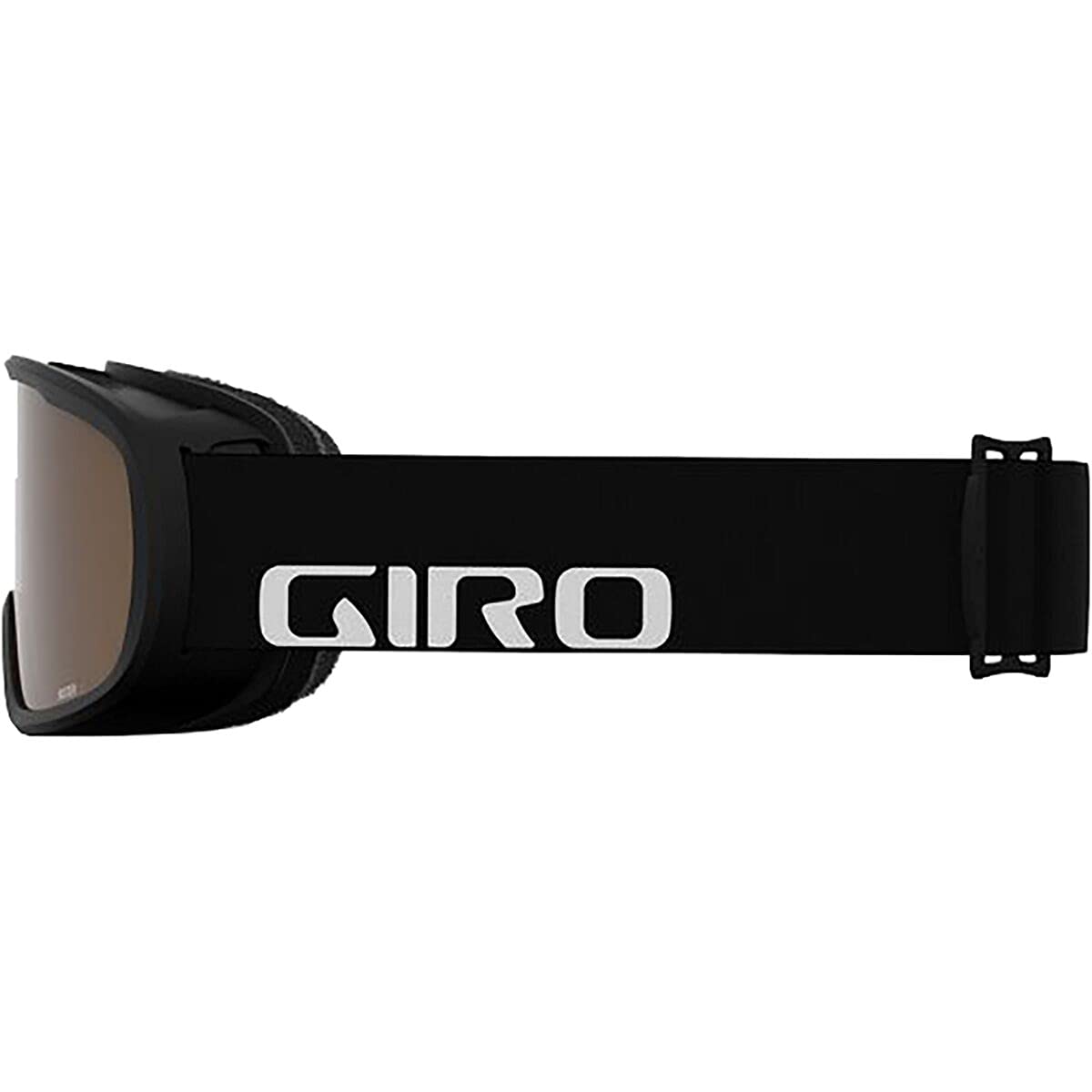 Giro Buster Kids Ski Goggles - Snowboard Goggles For Youth, Boys & Girls - Black Wordmark Strap With Amber Rose Lens