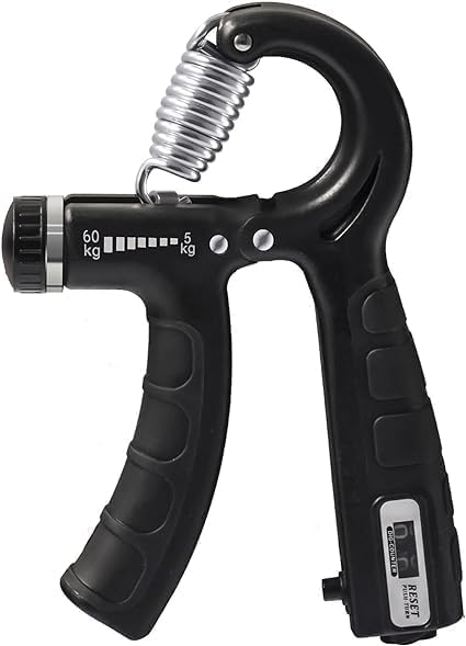 Evovibe Fitness Adjustable Hand Gripper With Mechanical Counter 1060Kg Grip Strengthener For Forearm Wrist Finger Exercise Heav