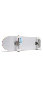 [Ccs] Logo Skateboard Complete White 8.25'' - Maple Wood - Professional Grade - Fully Assembled With Skate Tool And Stickers - A