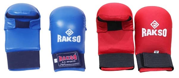 Rakso RK521 PVC Karate Gloves Set, Pack of 2 Pair (Multicolored) for Kids Men Women (L)