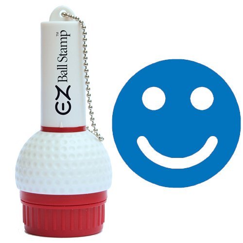 Promarking Ezballstamp Golf Ball Stamp - Blue Smiley