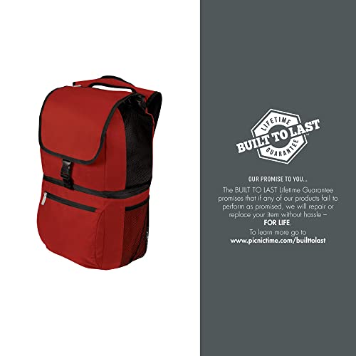 Picnic Time Ncaa Arkansas Razorbacks Zuma Insulated Cooler Backpack, Red (634-00-100-034-0)