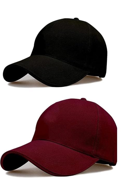 Selloria MenS Acrylic Brand A Combo Pack Of 2 Stylish Sport Inspire + Baseball.Cap For Baseball Caps Plain Adjustable Mens And 