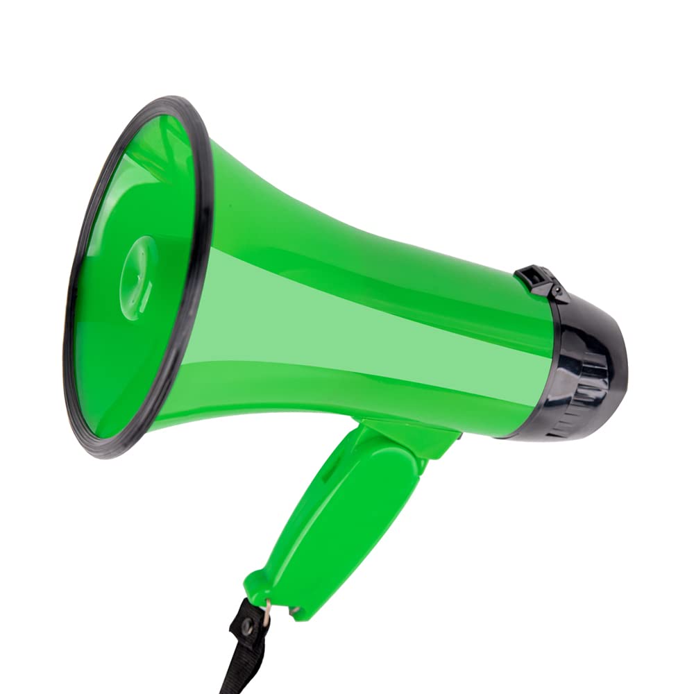 Mymealivos Sugar Home Portable Megaphone 20 Watt Power Megaphone Speaker Bullhorn Voice And Siren/Alarm Modes With Volume Contro