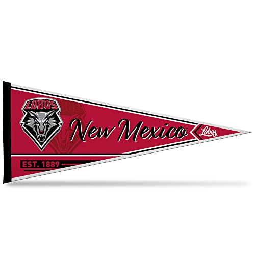 Rico Industries Ncaa New Mexico Lobos Classic 12'' X 30'' Felt Wall D  Cor Pennant - Great For Home/Bed Room/Man Cave D  Cor