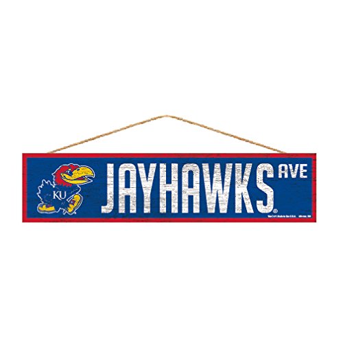 NCAA Kansas Jayhawks Sports Fan Home Decor, Team Color, 4x17