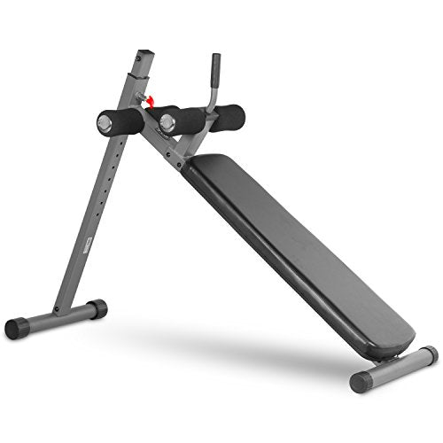 Xmark Adjustable Decline Ab Workout Bench, Ergonomic, For Sit-Ups, Crunches, Abdominal Muscles Exercise, 12-Position Xm-4416.1