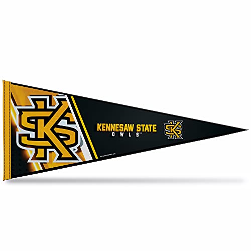 Rico Industries Ncaa Kennesaw State Owls Primary 12'' X 30'' Felt Wall D  Cor Pennant - Great For Home/Bed Room/Man Cave D  Cor