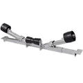 Vidaxl Adjustable Boat Trailer Bottom Support Bracket With Keel Rollers - Zinc-Coated Steel Holder Suitable For Boats From 2' 7'