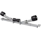 Vidaxl Adjustable Boat Trailer Bottom Support Bracket With Keel Rollers - Zinc-Coated Steel Holder Suitable For Boats From 2' 7'