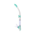 Mares Ergo Splash Snorkel for Scuba Diving, Snorkeling, Freediving with Semi-Dry Top, Anti-Splash System, Silicone Mouthpiece, W