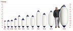 Polyform F-4 Boat Fender Blue 8.5 X 40.5 In.