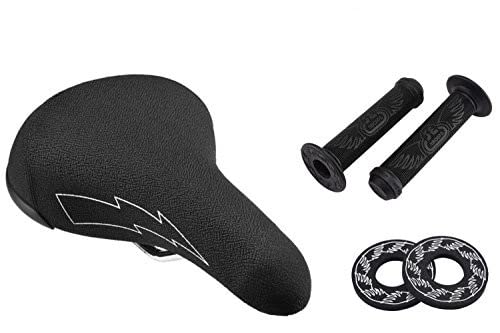 Se Bikes Flyer Seat Bundle 3 Items: Se Flyer Seat With Se Wing Grips With Se Wing Donuts (Black)