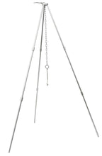 Sutekus Camping Tripod Camp Fire Tripod Portable Campfire Cooking Dutch Oven Tripod And Lantern Hanger Silver