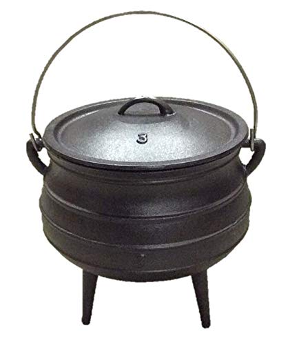Cuisiland 8.6Qt Pre-Seasoned Cast Iron Potjie Pot
