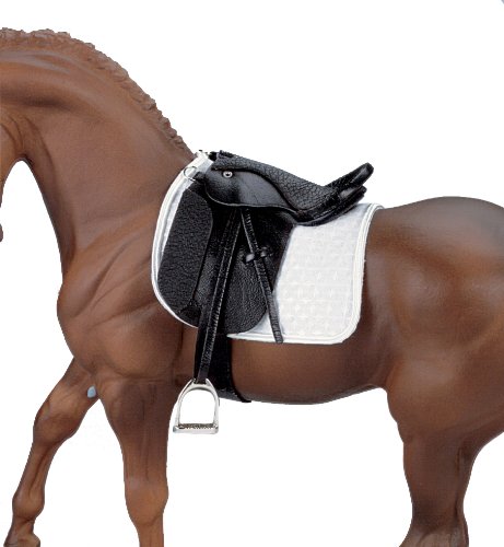 Breyer Traditional Stoneleigh Ii Dressage Saddle - Black (1: 9 Scale), Multicolor