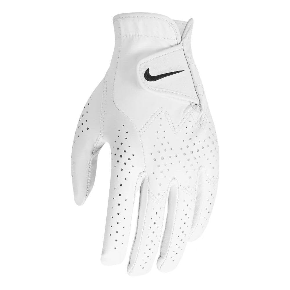 Nike Womens Tour Classic Iv Left Hand Golf Glove White  White  Black Medium