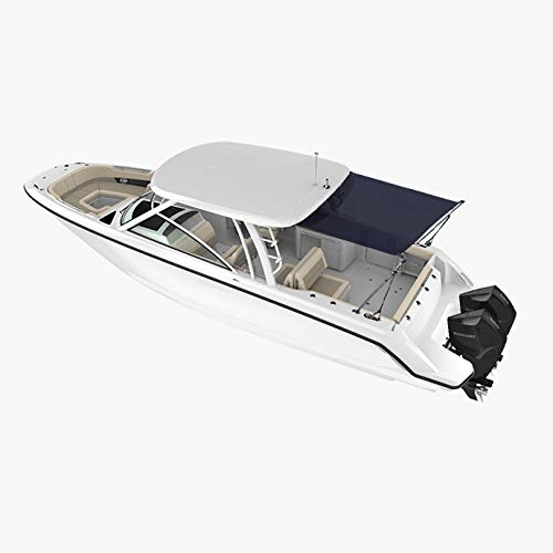 Oceansouth T-Top Extension (Size 7) 8.5 Ft Length X 6 Ft Width - Black Shades Sun Shade Canvas Boat Bulk Fishing Accessories Cov