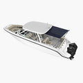 Oceansouth Hard-Top Extension (Size 8) 9.5 Ft Length X 6 Ft Width - Black Shades Sun Shade Canvas Boat Bulk Fishing Accessories