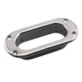 MarineNow Marine Hawse Pipe - 316 Stainless Steel Boat Deck Fitting, 3-3/4 x 1-1/2 - Heavy-Duty Corrosion-Resistant Oval Hawse H