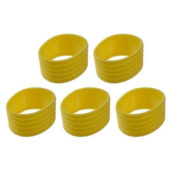 Trendynest 4X5 Packs Tennis Racquet Grip Ring Sweat Absorbing Badminton Grip Band Yellow