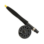 Eagle Claw Pk66Tf Pack-It Fly Combo, 6'6'' Length, 1 Piece Telescopic. #3 Line Weight, Yellow Rod/Black Reel