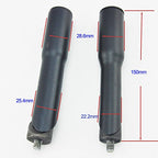 Upanbike Road Mountain Bike Bicycle Stem Riser Adapter 1 1/8'' 150Mm*F22.2Mm Black