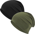 Paropkar Cotton Slouchy Beanie Hat Thin Knit Slouch Cap HipHop Soft Lightweight Warm Sleep Cap Dwarf Hat For Men Women (In, Alp