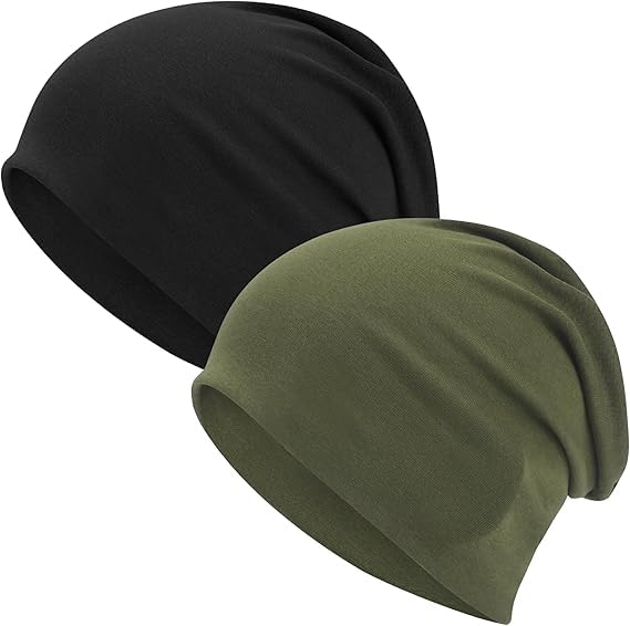 Paropkar Cotton Slouchy Beanie Hat Thin Knit Slouch Cap HipHop Soft Lightweight Warm Sleep Cap Dwarf Hat For Men Women (In, Alp