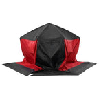 Vevor Pop Up Ice Fishing Tent, 4-6 Person Large Insulated Shelter, 87X79X78 50Sq Ft Fishing Area, Portable Hub-Style Shanty For