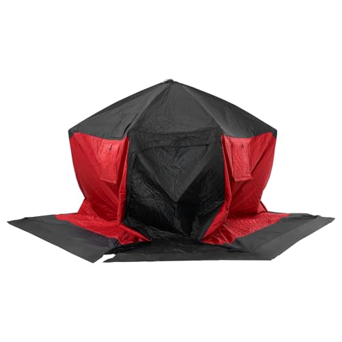 Vevor Pop Up Ice Fishing Tent, 4-6 Person Large Insulated Shelter, 87X79X78 50Sq Ft Fishing Area, Portable Hub-Style Shanty For