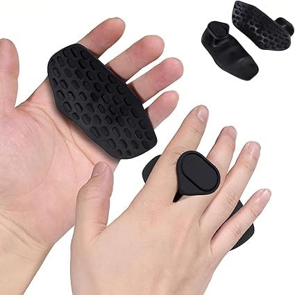 Elvara Creations Gym Hand Grip Pair Silicone Palm Protector For Weight Lifting Strength Training Anti Slip Grip Pads For Fitness